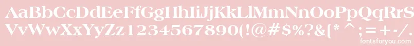 AmericanaExtraBoldBt Font – White Fonts on Pink Background