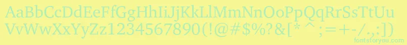 Подробнее о шрифте Charterc Шрифт Charterc – зелёные шрифты на жёлтом фоне