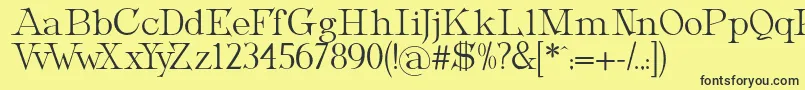 MetropolianDisplay Font – Black Fonts on Yellow Background