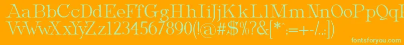 MetropolianDisplay Font – Green Fonts on Orange Background