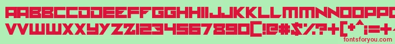 Solaria Font – Red Fonts on Green Background