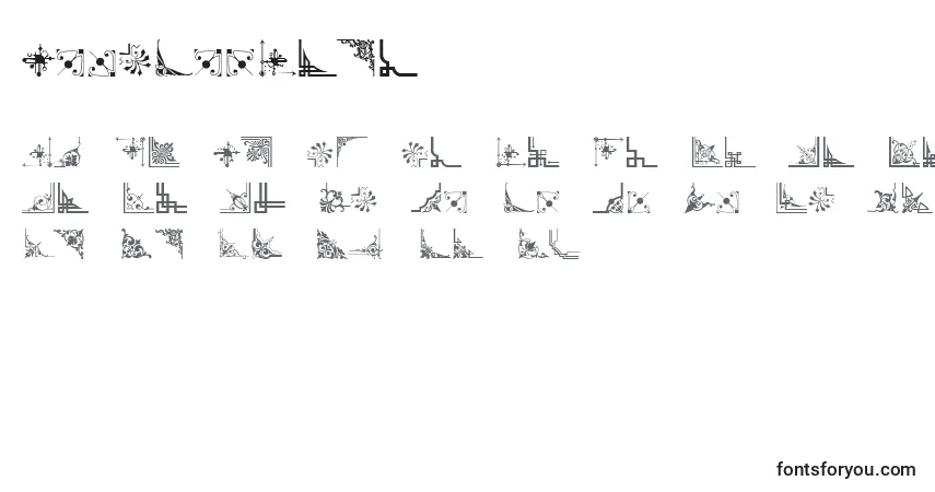 Шрифт CornPopFive – алфавит, цифры, специальные символы