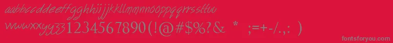 FollowYourDreams Font – Gray Fonts on Red Background