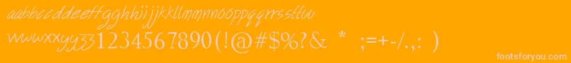 FollowYourDreams Font – Pink Fonts on Orange Background