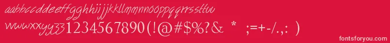 fuente FollowYourDreams – Fuentes Rosadas Sobre Fondo Rojo