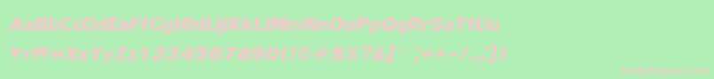 LilyupcBoldItalic Font – Pink Fonts on Green Background