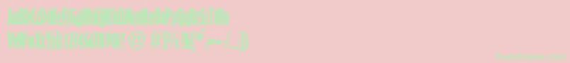 GillioncbladbNormal Font – Green Fonts on Pink Background