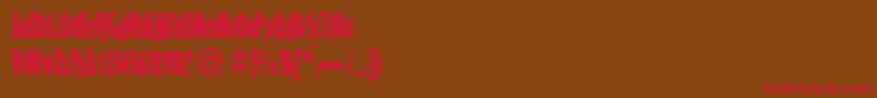 GillioncbladbNormal Font – Red Fonts on Brown Background