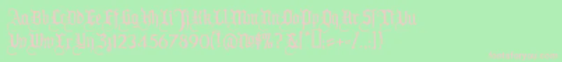 Ww2bh Font – Pink Fonts on Green Background