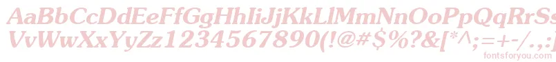 AgSouvenirBoldItalic Font – Pink Fonts on White Background