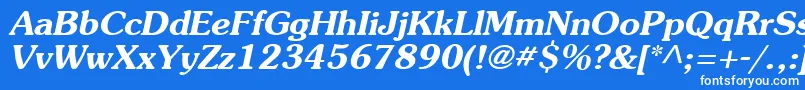 More about AgSouvenirBoldItalic Font AgSouvenirBoldItalic Font – White Fonts on Blue Background