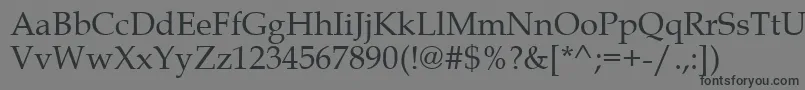BookAntiqua Font – Black Fonts on Gray Background