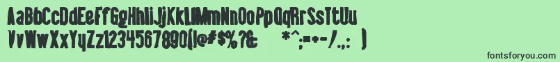 Libelsuitink Font – Black Fonts on Green Background