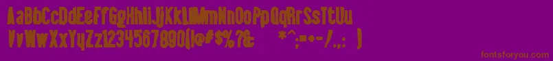 Lisätietoja Libelsuitink-fontista Libelsuitink-fontti – ruskeat fontit violetilla taustalla