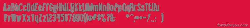 Libelsuitink Font – Gray Fonts on Red Background