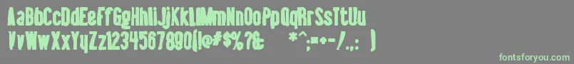 Libelsuitink Font – Green Fonts on Gray Background