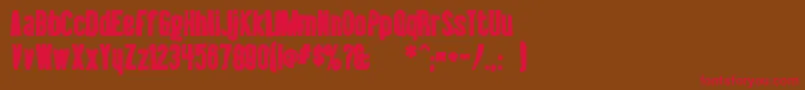 Libelsuitink Font – Red Fonts on Brown Background