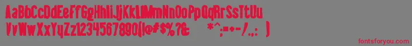 Libelsuitink Font – Red Fonts on Gray Background