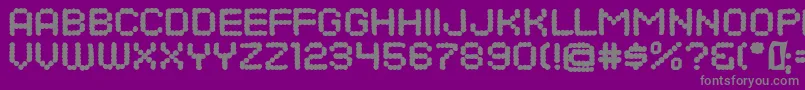 DotsAllForNowDirtyJl Font – Gray Fonts on Purple Background