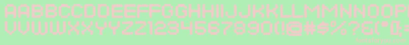 DotsAllForNowDirtyJl Font – Pink Fonts on Green Background