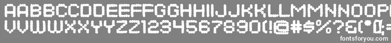DotsAllForNowDirtyJl Font – White Fonts on Gray Background