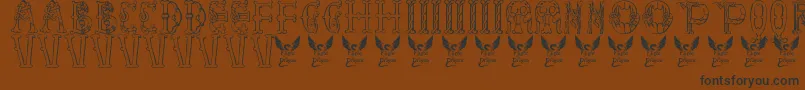More about Libraryofminerva Font Libraryofminerva Font – Black Fonts on Brown Background