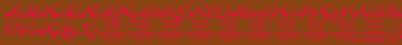 AerofoilPersonalUseOnly Font – Red Fonts on Brown Background