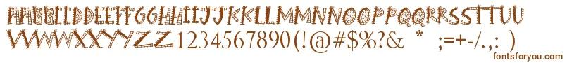 BoomShanker Font – Brown Fonts on White Background