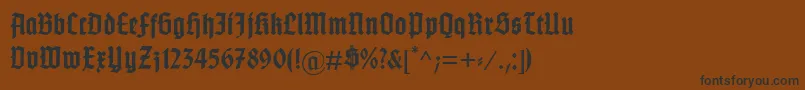 GotenburgBBold Font – Black Fonts on Brown Background
