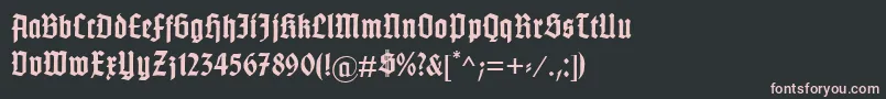 GotenburgBBold Font – Pink Fonts on Black Background
