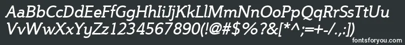 Steinemi-fontti – valkoiset fontit mustalla taustalla