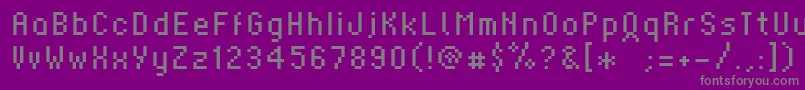 Weitere Informationen zur Supernat1002-Schriftart Supernat1002-Schriftart – Graue Schriften auf violettem Hintergrund