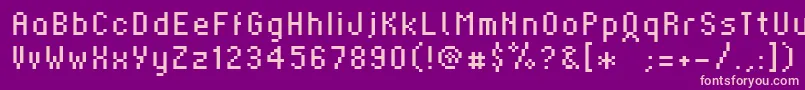 Supernat1002 Font – Pink Fonts on Purple Background