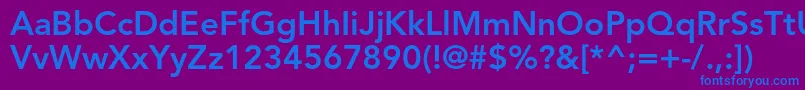 AvenirltstdHeavy Font – Blue Fonts on Purple Background