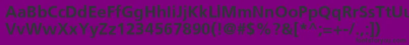 FrutigerCe65Bold Font – Black Fonts on Purple Background