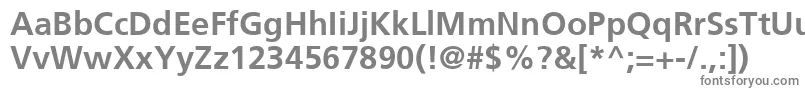 フォントFrutigerCe65Bold – 白い背景に灰色の文字