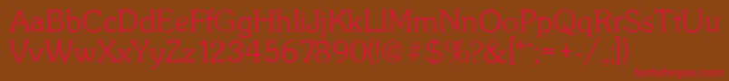 SunsetserialXlightRegular Font – Red Fonts on Brown Background