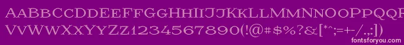 Prida36 Font – Pink Fonts on Purple Background