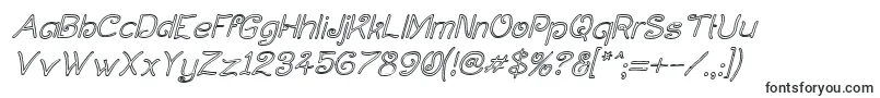 CurlmudgeonHollowItalic-Schriftart – Schriften für PixelLab
