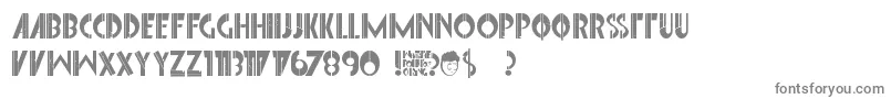 FontInterrupted Font – Gray Fonts on White Background