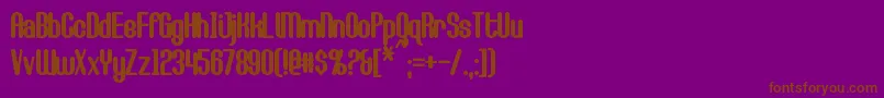 CallieMaeBold Font – Brown Fonts on Purple Background