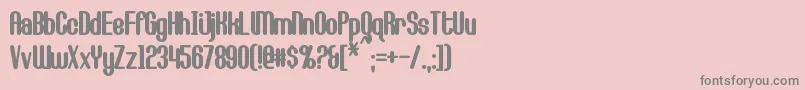 CallieMaeBold Font – Gray Fonts on Pink Background