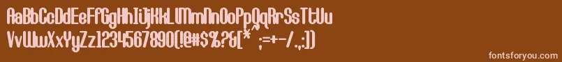 Police CallieMaeBold – polices roses sur fond brun