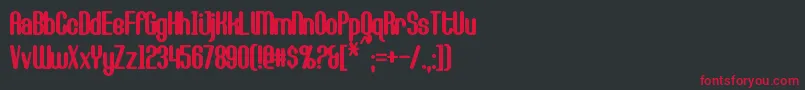 CallieMaeBold Font – Red Fonts on Black Background