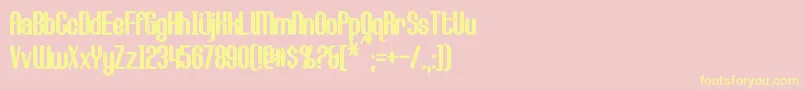 More about CallieMaeBold Font CallieMaeBold Font – Yellow Fonts on Pink Background