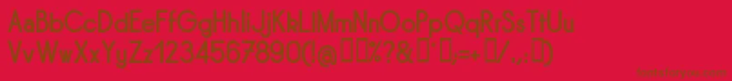 Sornb Font – Brown Fonts on Red Background
