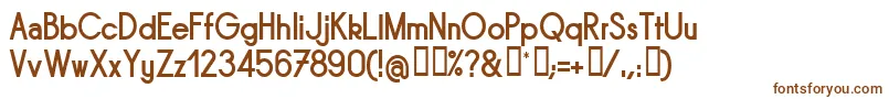 Шрифт Sornb – коричневые шрифты на белом фоне