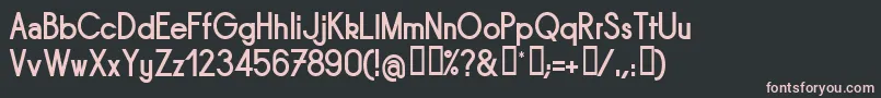 Sornb Font – Pink Fonts on Black Background