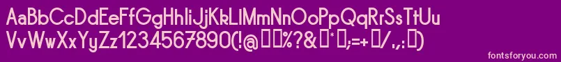 Sornb Font – Pink Fonts on Purple Background