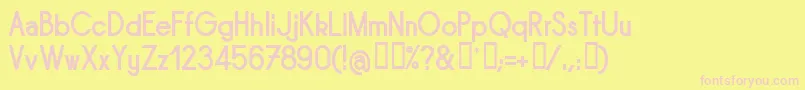 Sornb Font – Pink Fonts on Yellow Background